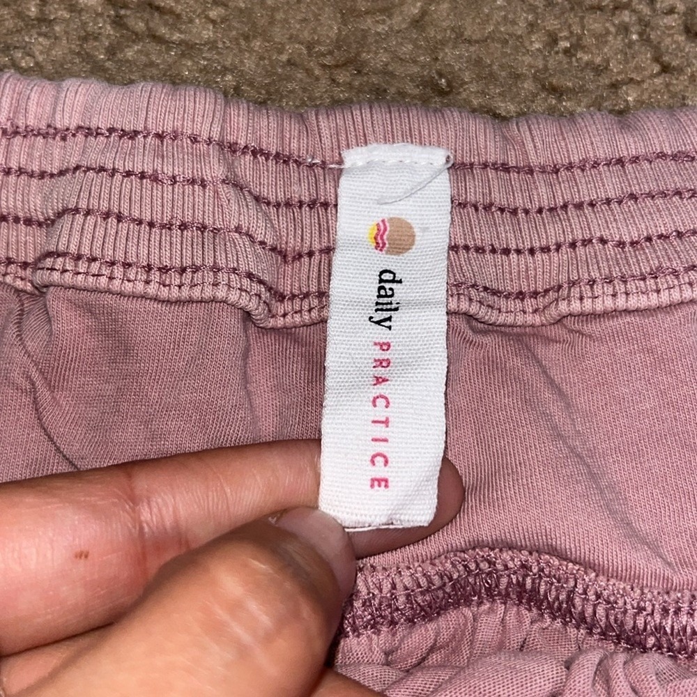 Anthropologie Daily Practice Asymmetrical A-Line Midi Dress Handkerchief Mauve L - Picture 11 of 12
